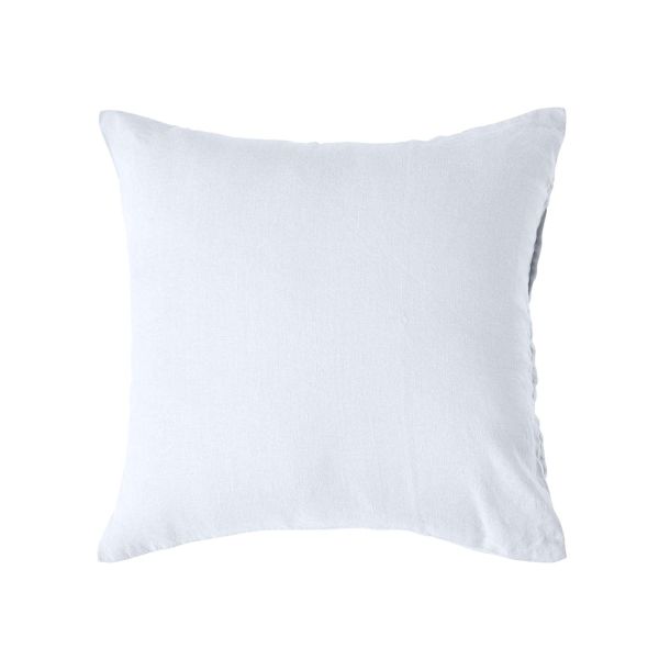 White European Size Linen Pillowcase