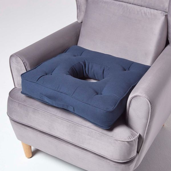 Navy Blue Pressure Relief Armchair Booster Cushion
