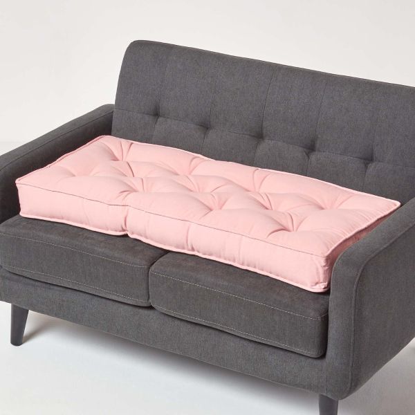 Pink Cotton 2 Seater Booster Cushion