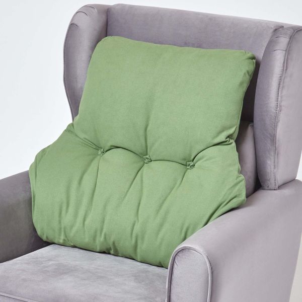 Forest Green Cotton Back Support Cushion