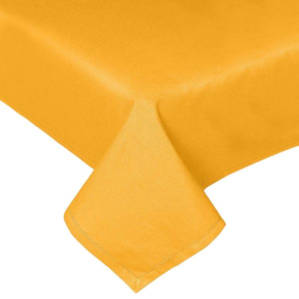 Plain cotton Mustard Yellow Tablecloth