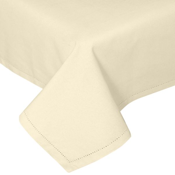 Plain Cotton Cream Tablecloth