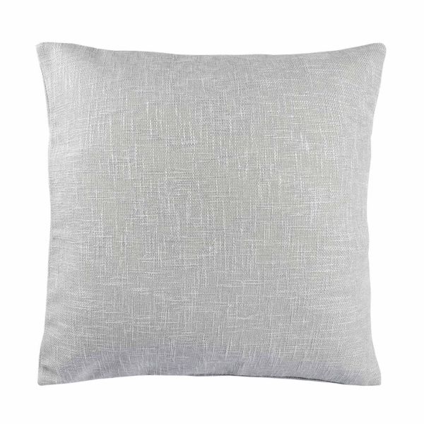 Textured Light Grey Cushion Cover