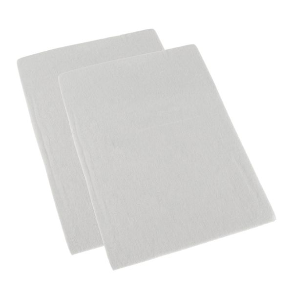 White Brushed Cotton Cot Flat Sheet Pair 100% Cotton, 100 x 150 cm