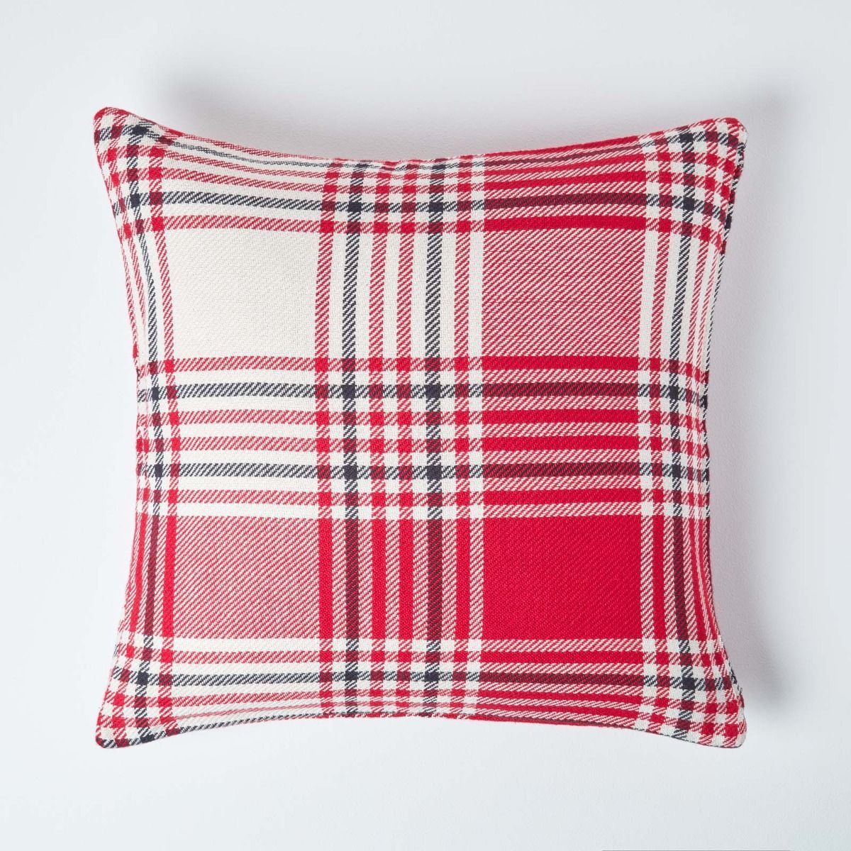 Designer Tartan Checked Pattern Fabric Cushion Filled Cushions British Handmade