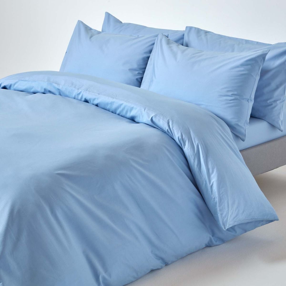 Blue Egyptian Cotton Duvet Cover With, Teal Egyptian Cotton Duvet Cover