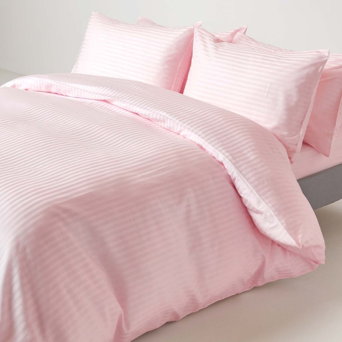 Extra PKT Details about   Only Fitted Sheet US Size Egyptian Cotton 1000 TC Pink Stripe 