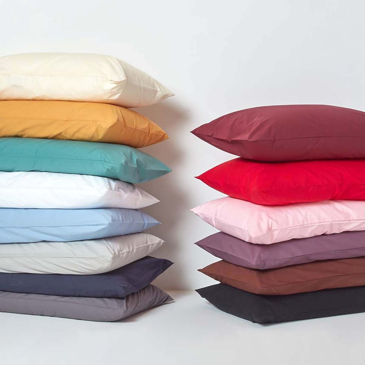 100% Egyptian Cotton Sateen Pillow Shams Hypoallergenic For Skin Pillowcases 