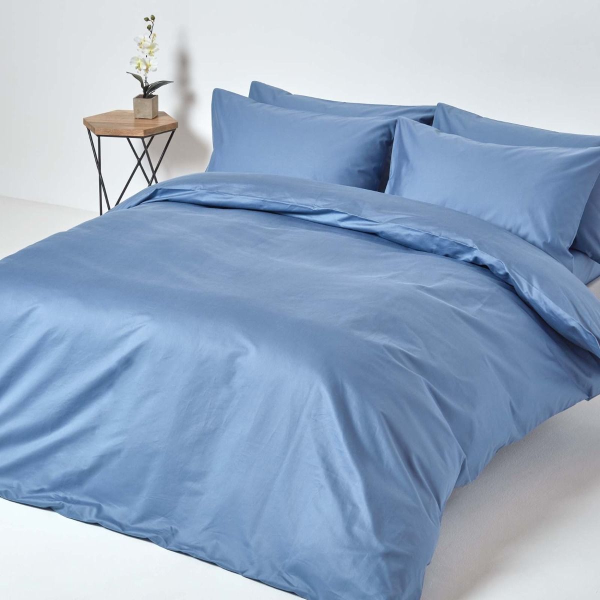 Bedding Collection Select Item 1000 TC Egyptian Cotton UK Sizes Sky Blue Solid 