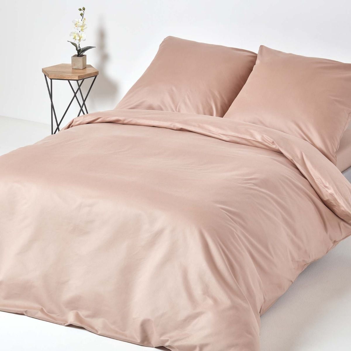 Mink Continental Egyptian Cotton Duvet Cover Set 1000 Thread Count