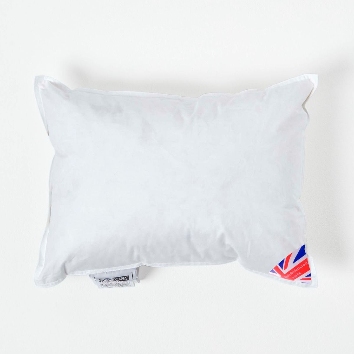 White 100% Cotton 12x20 Inches YUXINJIE Pack of 2 Duck Feather & Down Cushion Pad Inner Insert 