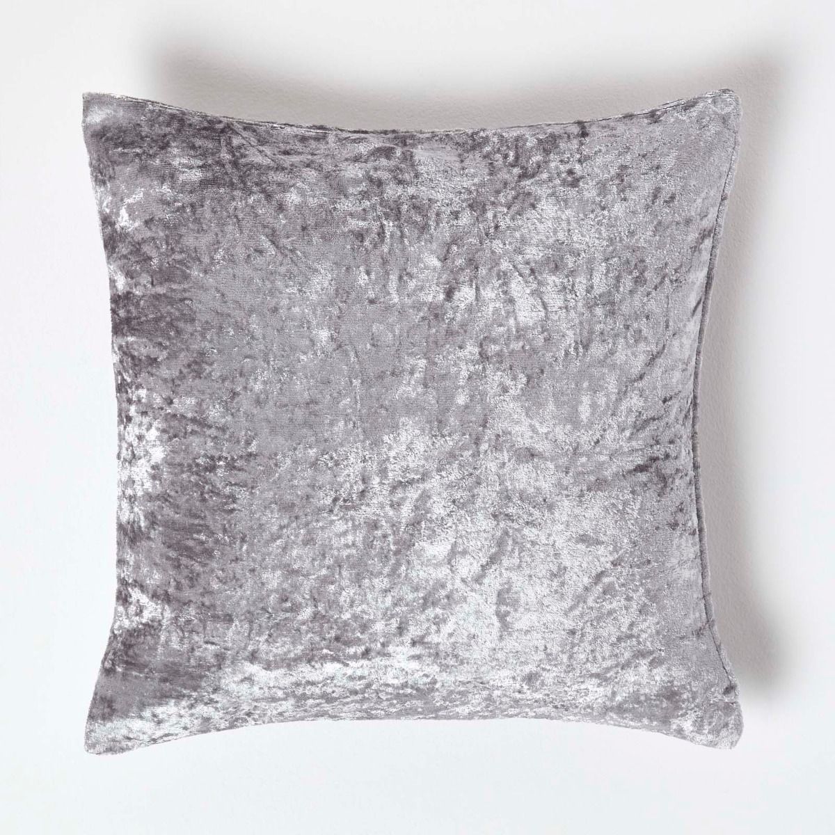 Free Delivery! “ Eyelash Silver Crushed velvet Glitter Cushion Cover 