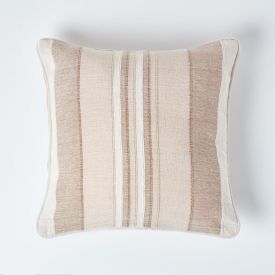 Cotton Striped Beige Cushion Cover Morocco