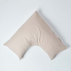 Natural Linen V Shaped Pillowcase