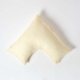 Pastel Yellow Egyptian Cotton Super Soft V Shaped Pillowcase 330 TC