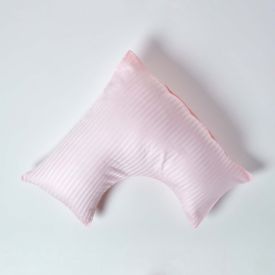 Pink Egyptian Cotton Super Soft V Shaped Pillowcase 330 TC