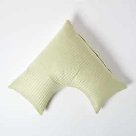 Sage Green Egyptian Cotton Super Soft V Shaped Pillowcase 330 TC