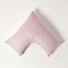 Dusky Pink Violet Egyptian Cotton Super Soft V Shaped Pillowcase 330 TC