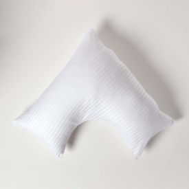 White Egyptian Cotton Super Soft V Shaped Pillowcase 330 TC