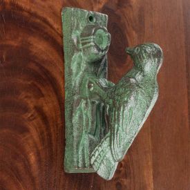 Green Cast Iron Bird Door Knocker