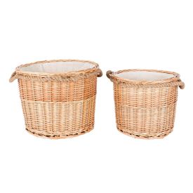 willow wicker round basket