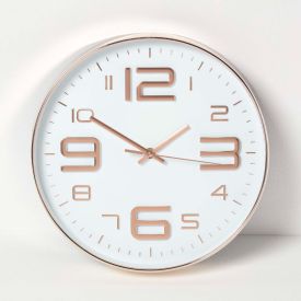 White & Copper Wall Clock