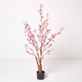 Artificial Blossom Tree with Pink Silk Flowers 130 cm (4’2”)