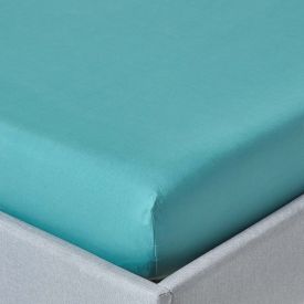 Teal Egyptian Cotton Deep Fitted Sheet 200 TC