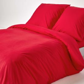 Red European Size Egyptian Cotton Duvet Cover Set 200 TC