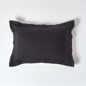 Black Egyptian Cotton Oxford Pillow Case 200 TC