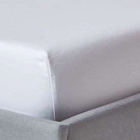 White Deep Fitted Sheet Egyptian Cotton 1000 TC 