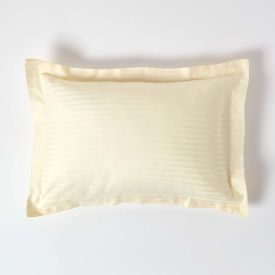 Pastel Yellow Egyptian Cotton Satin Stripe Oxford Pillowcase 330 TC
