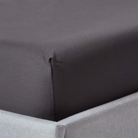 Dark Charcoal Grey Egyptian Cotton Deep Fitted Sheet 1000 TC