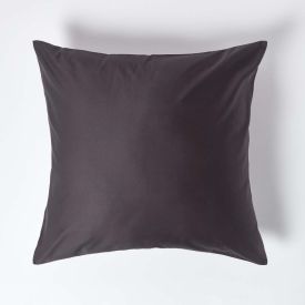 Dark Charcoal Grey European Size Egyptian Cotton Pillowcase 1000 TC