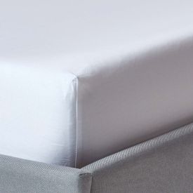 White Organic Cotton Fitted Sheet 400 Thread count, Double