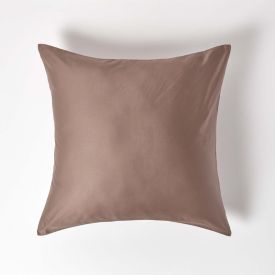 Brown Organic Cotton European Size Pillowcase 400 TC