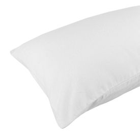 White Brushed Cotton Housewife Pillowcase Pair 100% Cotton