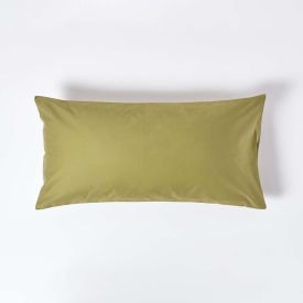 Olive Green Cotton Housewife Pillowcase 1000 TC, King Size 