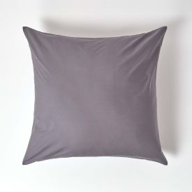 Dark Grey European Size Pillowcase Egyptian Cotton 200 TC