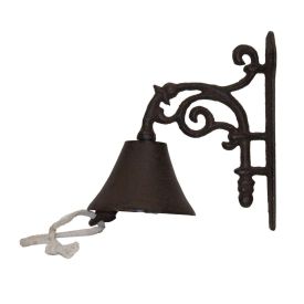 Brown Scroll Traditional Cast Iron Doorbell