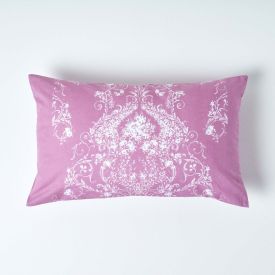 Pink French Toile Patterned Rectangular Cushion, 50 x 30 cm