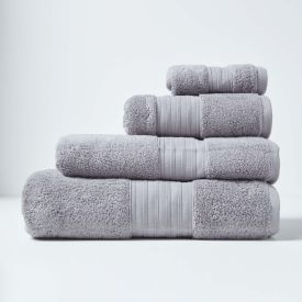 Zero Twist Supima Cotton Towel, Grey