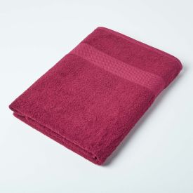 Turkish Cotton Jumbo Towel, Burgundy 