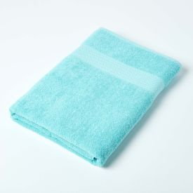Turkish Cotton Jumbo Towel, Aqua 