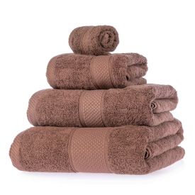 Turkish Cotton Chocolate Bath Towel Set