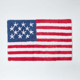 USA Flag Cotton Bath Mat