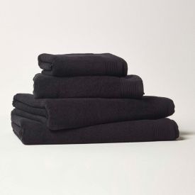 Black 100% Combed Egyptian Cotton Towels 700 GSM