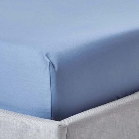Air Force Blue Deep Fitted Sheet Egyptian Cotton 1000 TC 