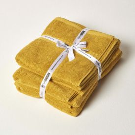 Mustard 100% Combed Egyptian Cotton Towel Bale Set 500 GSM