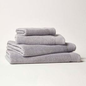 Dove Grey 100% Combed Egyptian Cotton Set of 2 Face Cloths 700 GSM